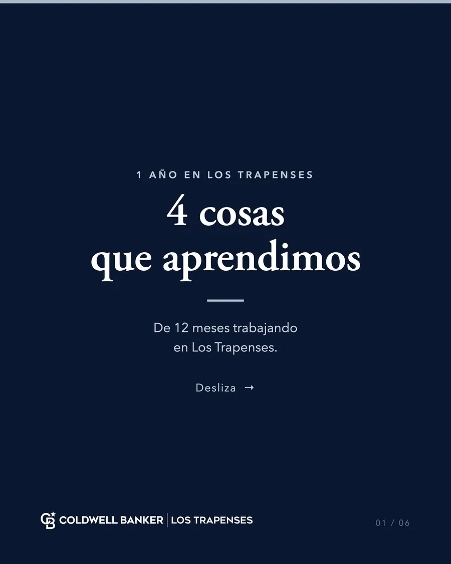 Carrusel con cuatro aprendizajes del primer año de la oficina