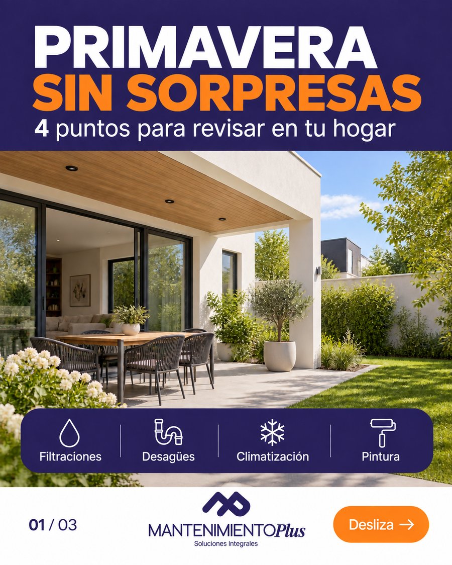 Pieza de Mantenimiento Plus sobre mantención de primavera