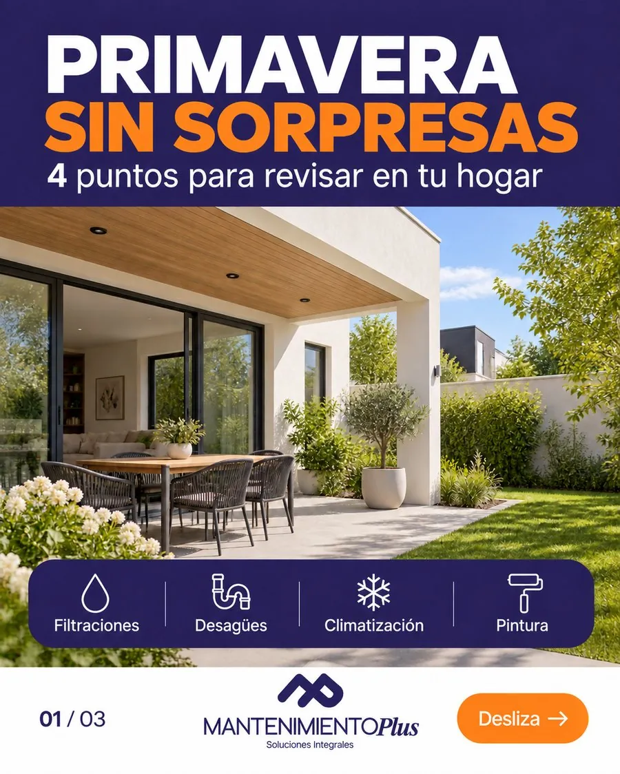 Pieza de Mantenimiento Plus sobre mantención de primavera